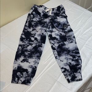 Wonder Nation  boys Tie-Dye cargo Joggers in blue and gray size 8